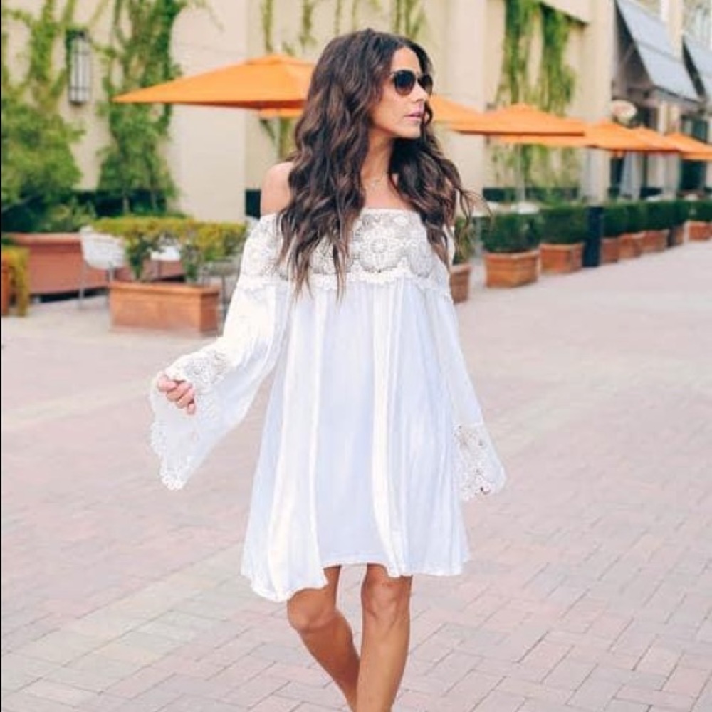 Vici Off The Shoulder Tunic Dress